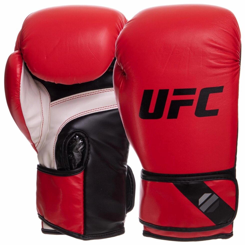 Рукавички боксерські UFC Fitness PRO UHK-75032 14 унцій червоний від компанії Спортивний інтернет - магазин "One Sport" - фото 1