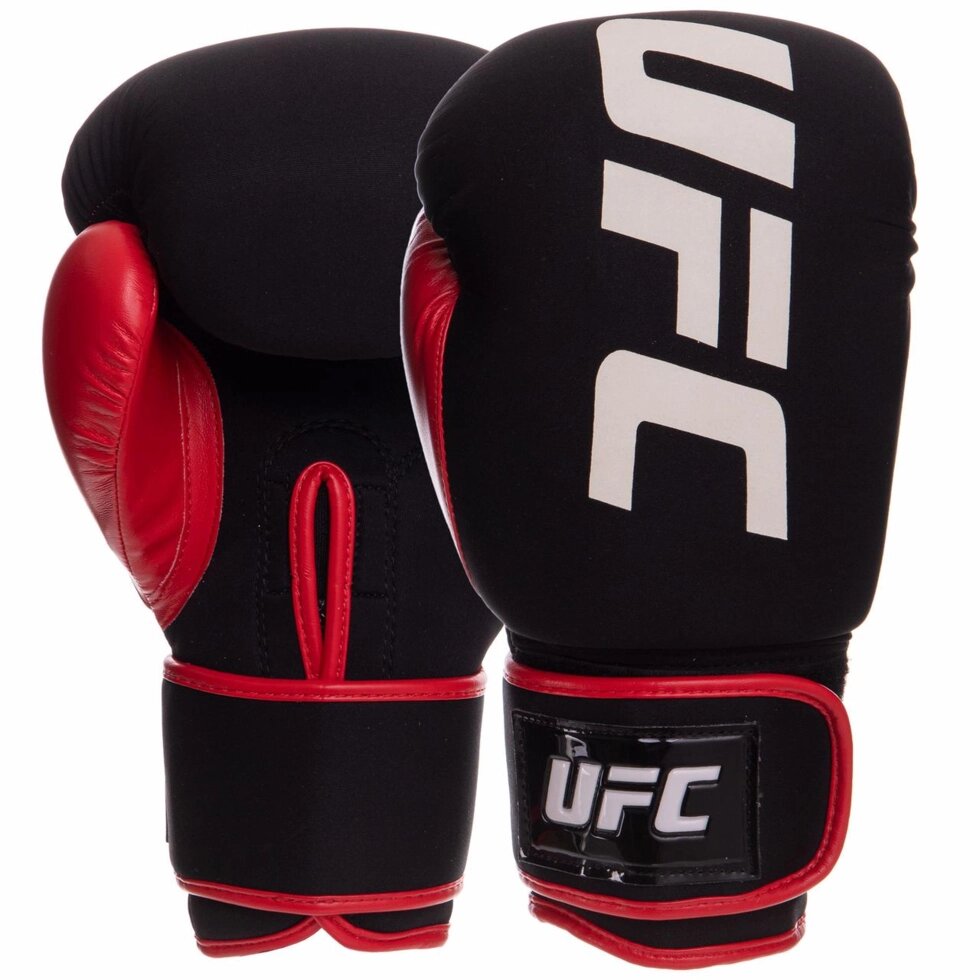Рукавички боксерські UFC PRO Washable UHK-75011 S-M червоний від компанії Спортивний інтернет - магазин "One Sport" - фото 1