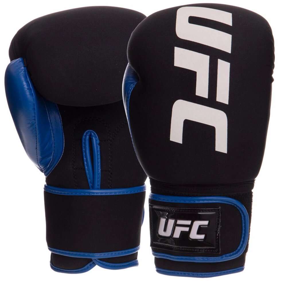 Рукавички боксерські UFC PRO Washable UHK-75016 L синій від компанії Спортивний інтернет - магазин "One Sport" - фото 1