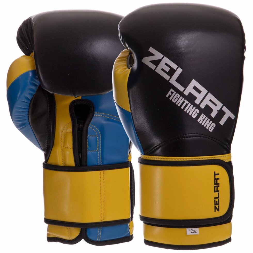 Рукавички боксерські Zelart BO-2887 10-14 унцій кольори в асортименті від компанії Спортивний інтернет - магазин "One Sport" - фото 1