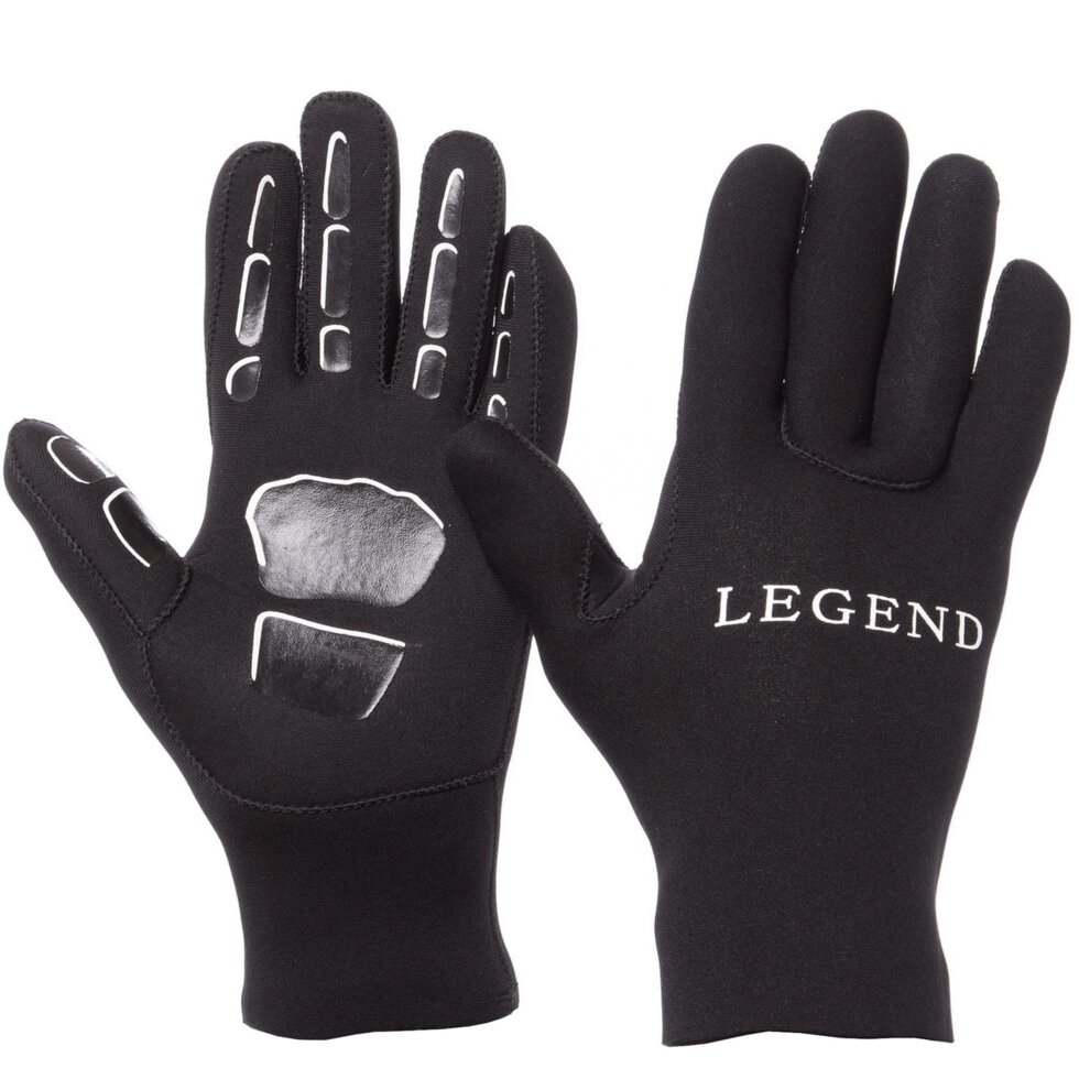 Рукавички для дайвінгу LEGEND PL-6109 M-XL чорний від компанії Спортивний інтернет - магазин "One Sport" - фото 1