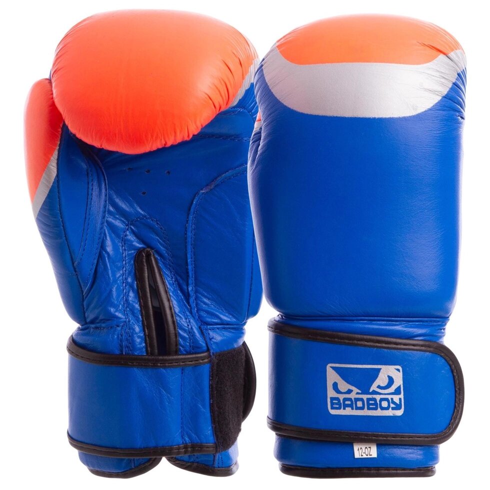 Рукавиці боксерські шкіряні BDB MA-5433 10-12 унцій кольори в асортименті від компанії Спортивний інтернет - магазин "One Sport" - фото 1