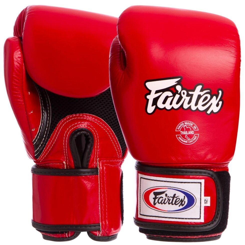 Рукавиці боксерські шкіряні FAIRTEX BGV1 10-18 унцій кольори в асортименті від компанії Спортивний інтернет - магазин "One Sport" - фото 1