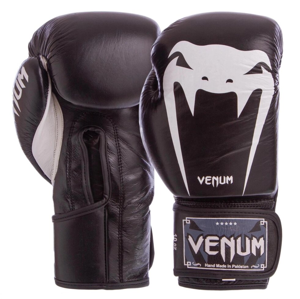 Рукавиці боксерські шкіряні VNM GIANT VL-8315 10-12 унцій кольори в асортименті від компанії Спортивний інтернет - магазин "One Sport" - фото 1