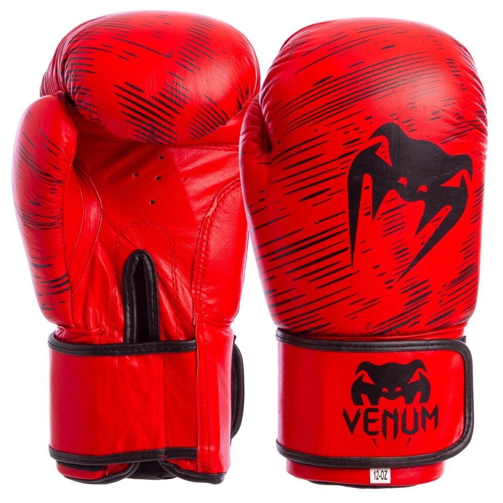 Рукавиці боксерські шкіряні VNM MA-5430 10-14 унцій кольори в асортименті від компанії Спортивний інтернет - магазин "One Sport" - фото 1