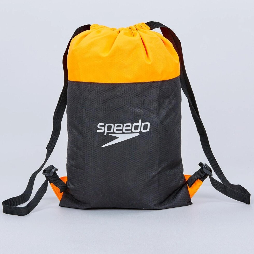 Рюкзак-мішок складаний SPEEDO 809063C138 (поліестер, р-р 45х34см, чорний-помаранчевий) від компанії Спортивний інтернет - магазин "One Sport" - фото 1