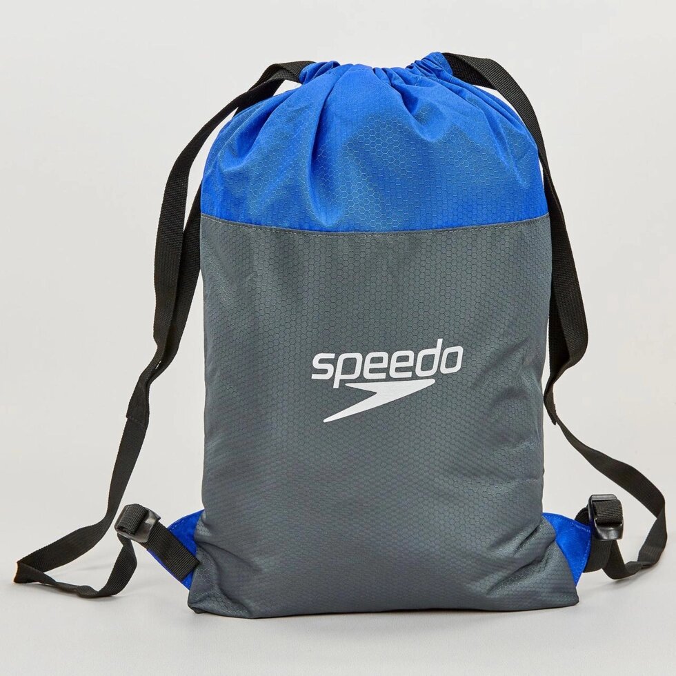 Рюкзак-мішок складаний SPEEDO 809063C299 (поліестер, р-р 45х34см, сірий-синій) від компанії Спортивний інтернет - магазин "One Sport" - фото 1