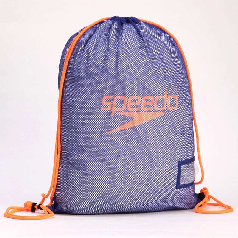 Рюкзак-мішок SPEEDO 807407C267 EQUIPMENT MESH BAG (поліестер, р-р 68х49см, синій-оранжевий) від компанії Спортивний інтернет - магазин "One Sport" - фото 1