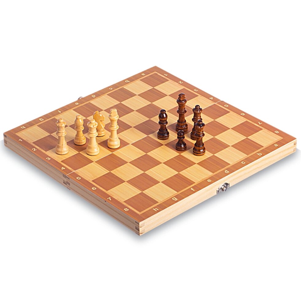 Шахи-настільна гра дерев'яні на магнітах W6703 (р-р дошки 34см x 34см) від компанії Спортивний інтернет - магазин "One Sport" - фото 1