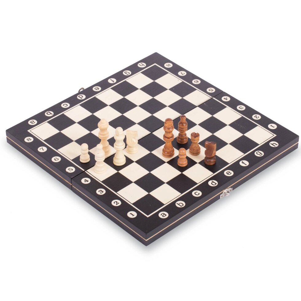 Шахи-настільна гра дерев'яні W8014 (р-р дошки 34см x 34см) від компанії Спортивний інтернет - магазин "One Sport" - фото 1