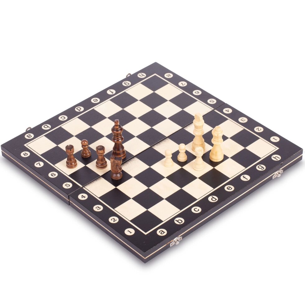 Шахи-настільна гра дерев'яні W8015 (р-р дошки 39див x 39див) від компанії Спортивний інтернет - магазин "One Sport" - фото 1