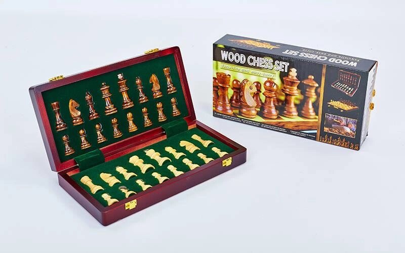 Шахи-настільна гра дерев'яні ZOOCEN X3008 (р-р дошки 30см х 30см) від компанії Спортивний інтернет - магазин "One Sport" - фото 1