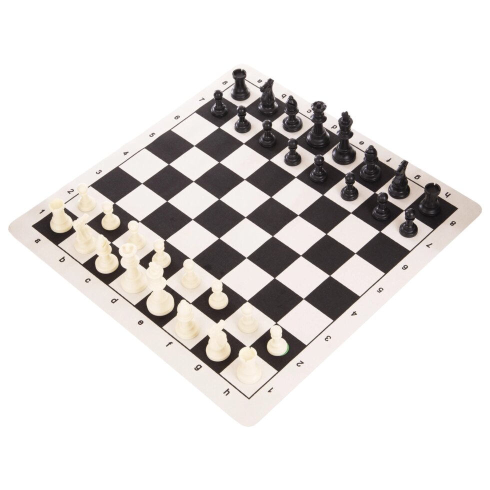 Шахові фігури з полотном Zelart P401 пешка-5 см пластик від компанії Спортивний інтернет - магазин "One Sport" - фото 1