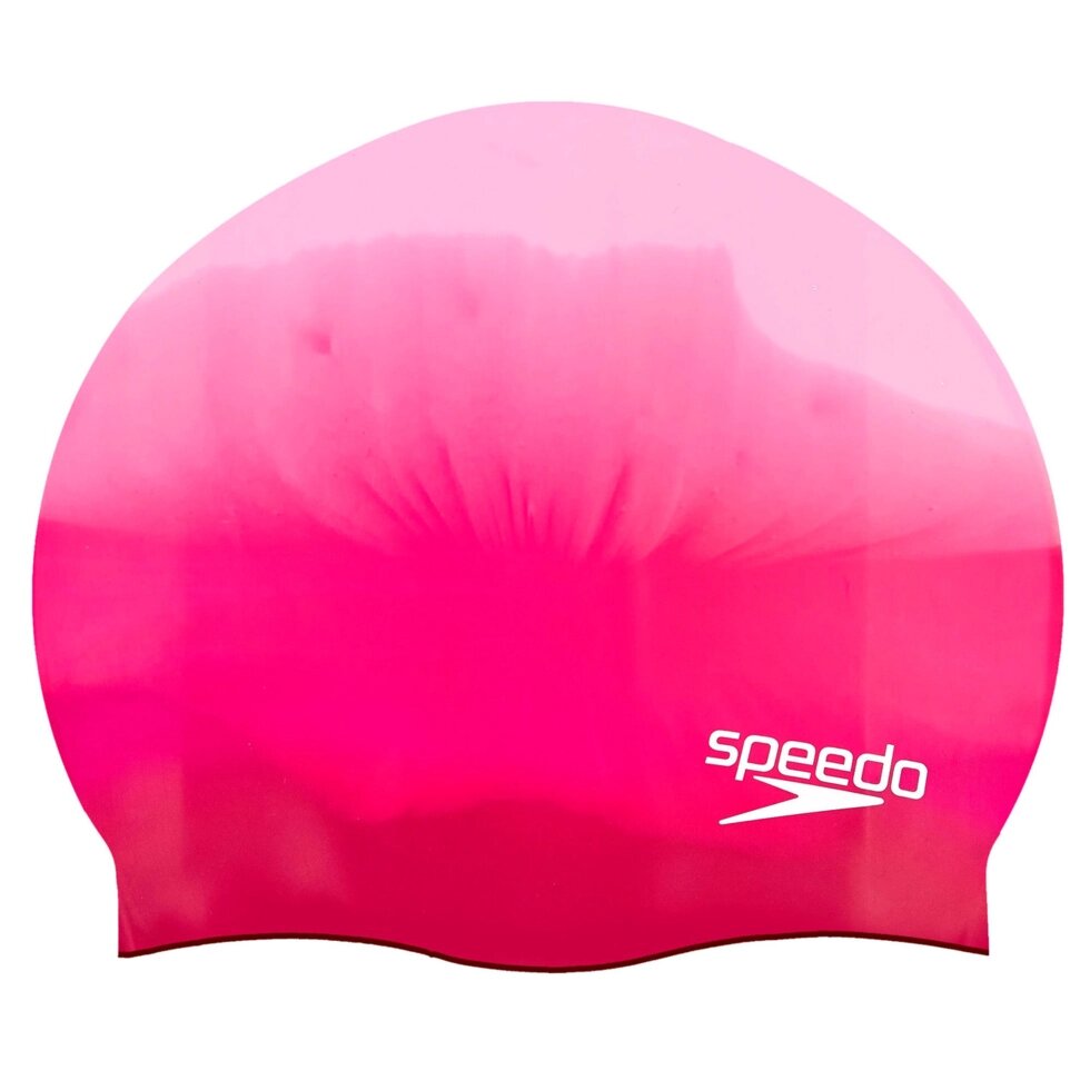 Шапочка для плавання SPEEDO MULTI COLOUR 806169B947 (силікон, малиновий) від компанії Спортивний інтернет - магазин "One Sport" - фото 1