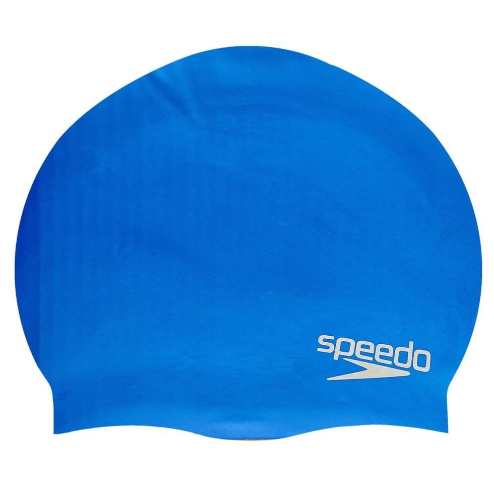 Шапочка для плавання SPEEDO PLAIN MOULDED 8709842610 (силікон, синій) від компанії Спортивний інтернет - магазин "One Sport" - фото 1