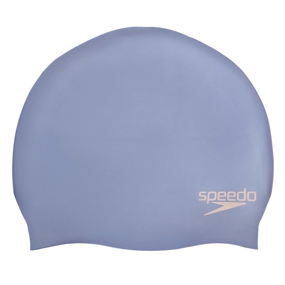 Шапочка для плавання SPEEDO PLAIN MOULDED 870984C816 (силікон, блакитний) від компанії Спортивний інтернет - магазин "One Sport" - фото 1