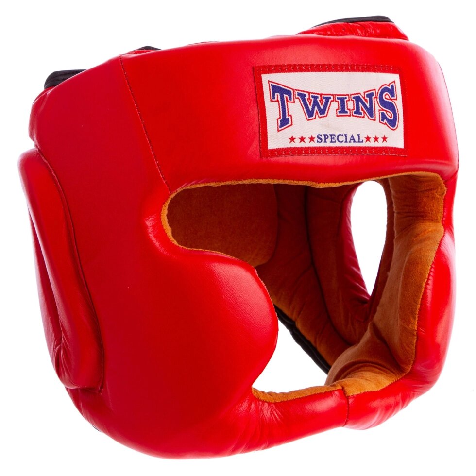 Шлем боксерский с полной защитой кожаный TWN VL-6630 M-XL цвета в ассортименте ##от компании## Спортивный интернет - магазин "One Sport" - ##фото## 1