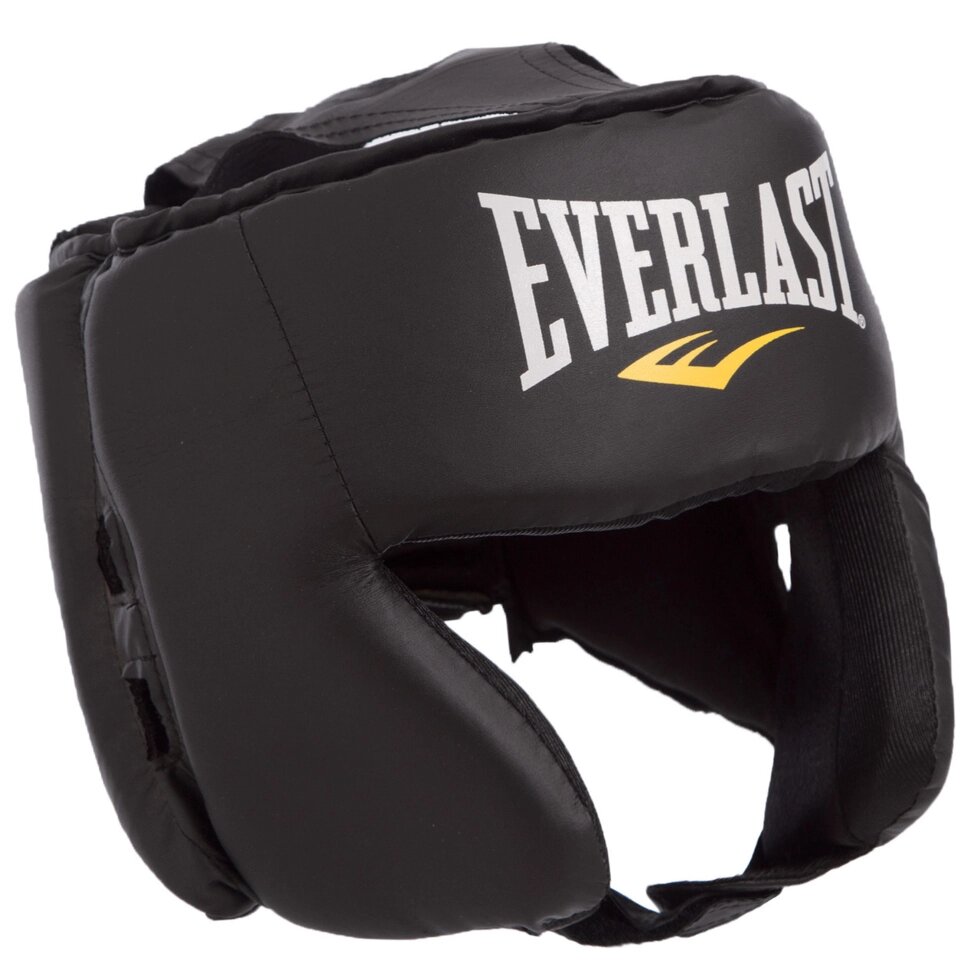 Шолом боксерський в мексиканському стилі EVERLAST 4022 L чорний від компанії Спортивний інтернет - магазин "One Sport" - фото 1