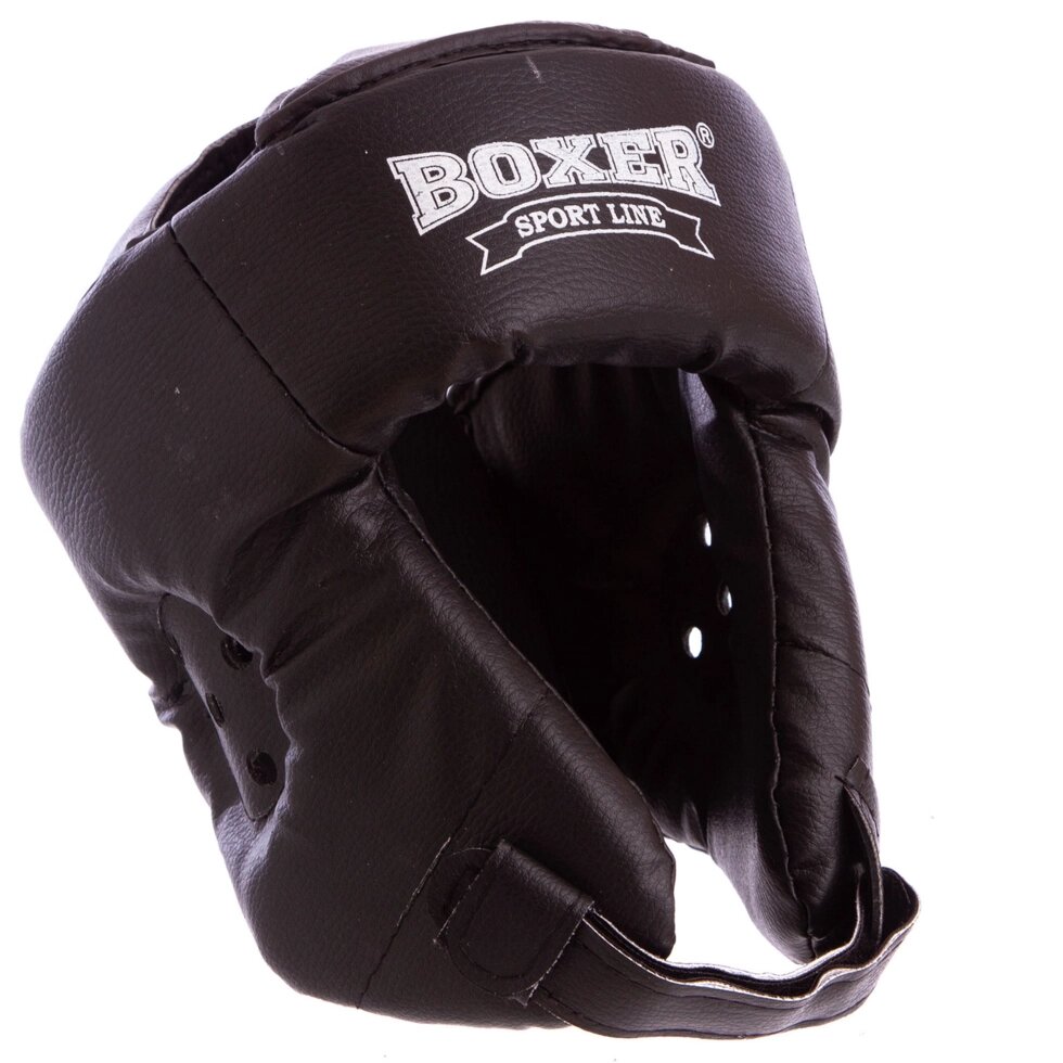 Шолом боксерський відкритий з посиленим захистом верхівки кожвініл BOXER 2030 M-L кольори в асортименті від компанії Спортивний інтернет - магазин "One Sport" - фото 1