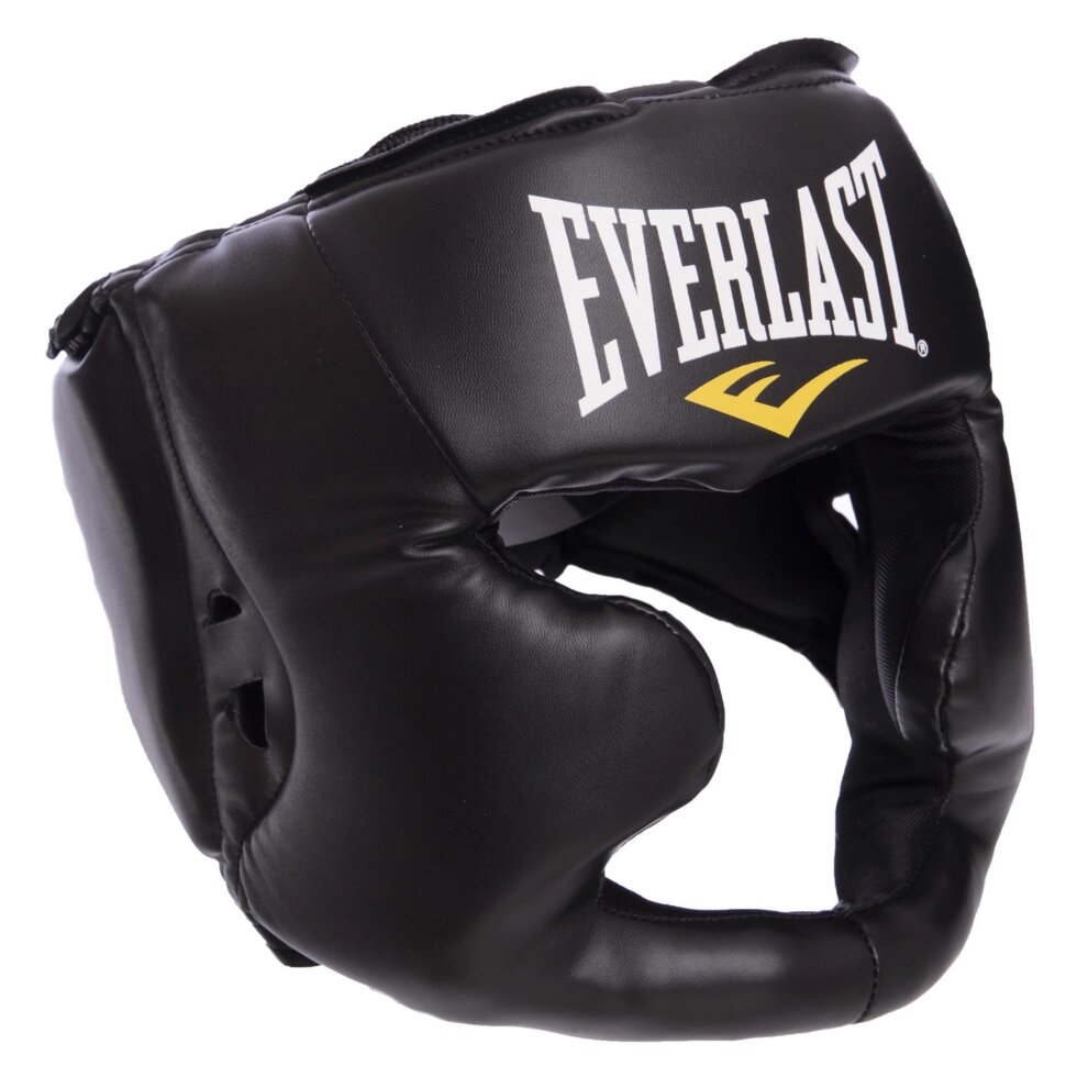 Шолом боксерський з повним захистом EVERLAST 7420 MMA HEADGEAR S-XL чорний від компанії Спортивний інтернет - магазин "One Sport" - фото 1