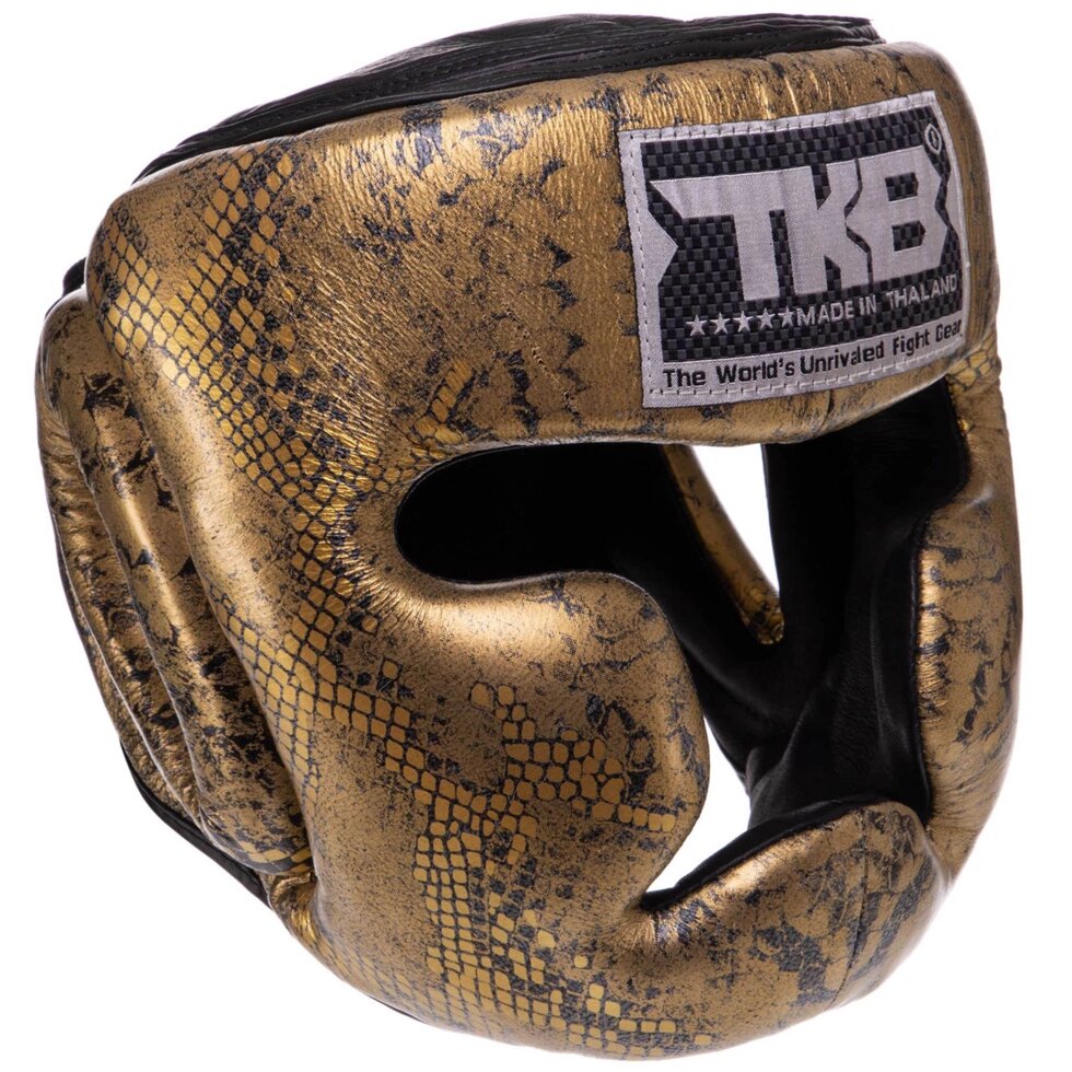 Шолом боксерський з повним захистом шкіряний TOP KING Super Snake TKHGSS-02 S-XL кольори в асортименті від компанії Спортивний інтернет - магазин "One Sport" - фото 1