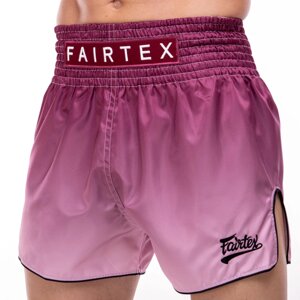 Шорти для тайського боксу та кікбоксингу FAIRTEX BS1904 BLACK/WINE чорний-бордовий