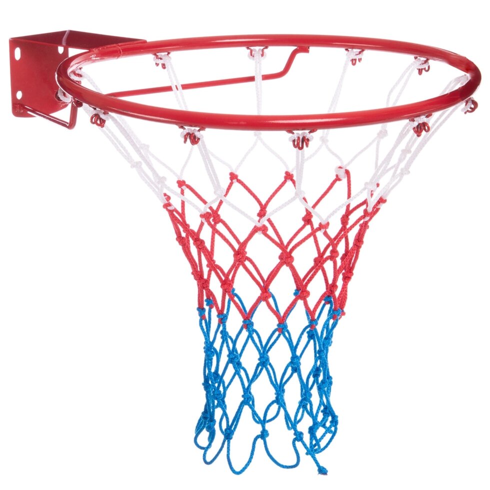 Сітка баскетбольна Zelart Стандарт SO-5251 білий-червоний-синій 1 шт. від компанії Спортивний інтернет - магазин "One Sport" - фото 1