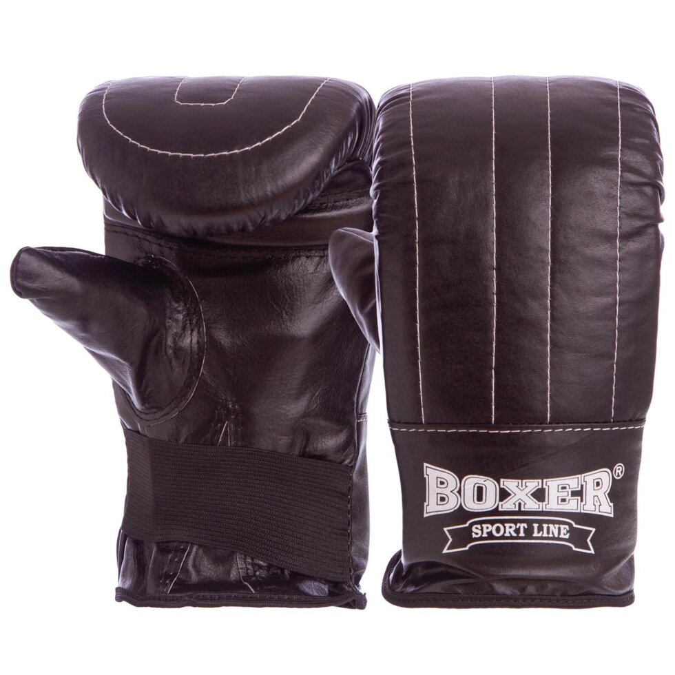 Снарядні рукавички шкіряні BOXER 2014 розмір L кольори в асортименті від компанії Спортивний інтернет - магазин "One Sport" - фото 1