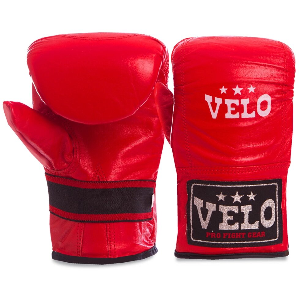 Снарядні рукавички шкіряні VELO ULI-4005 розмір S-XL кольори в асортименті від компанії Спортивний інтернет - магазин "One Sport" - фото 1
