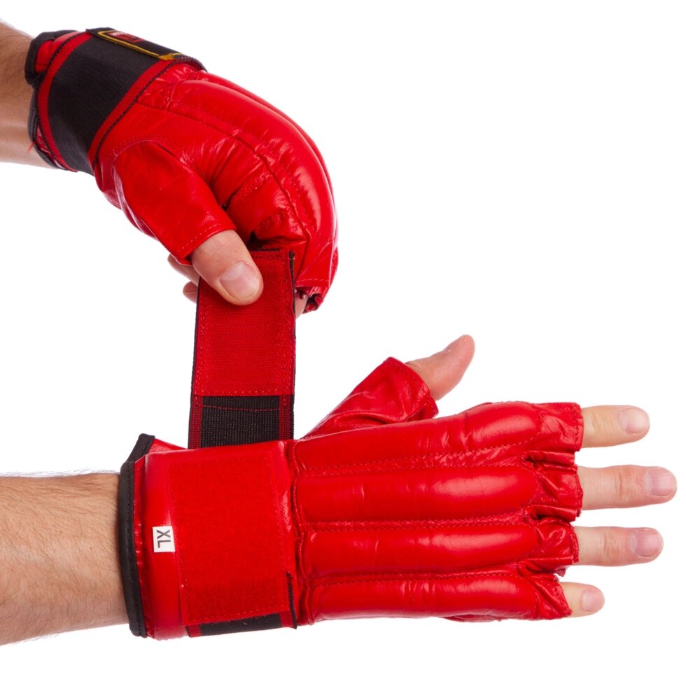 Снарядные перчатки кожаные ZELART ZB-4011 размер M-XL цвета в ассортименте ##от компании## Спортивный интернет - магазин "One Sport" - ##фото## 1