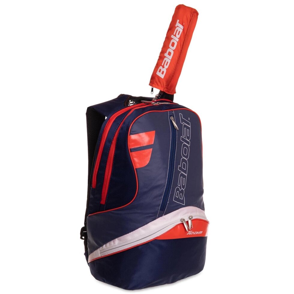 Спортивний рюкзак BABOLAT BACKPACK BAD TEAM LINE BB757007-330 26л темно-синій-оранжевий від компанії Спортивний інтернет - магазин "One Sport" - фото 1