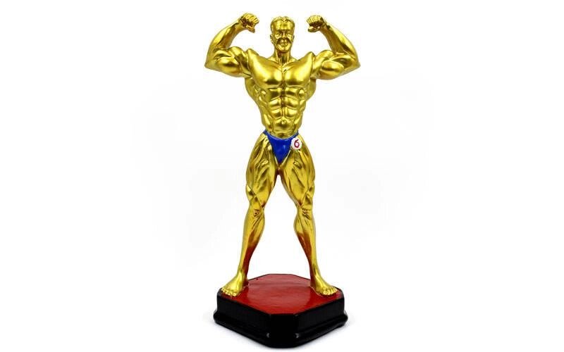 Статуетка (фігурка) нагородна спортивна Бодібілдинг Бодібілдер C-2245-A5 (р-р 27х14х12см) від компанії Спортивний інтернет - магазин "One Sport" - фото 1