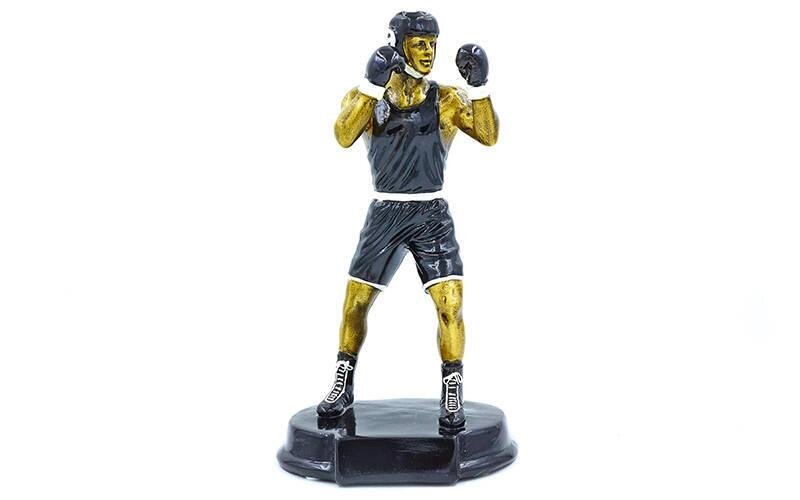 Статуетка (фігурка) нагородна спортивна Бокс Боксер C-1761-A (р-р 27х15х11 см) від компанії Спортивний інтернет - магазин "One Sport" - фото 1