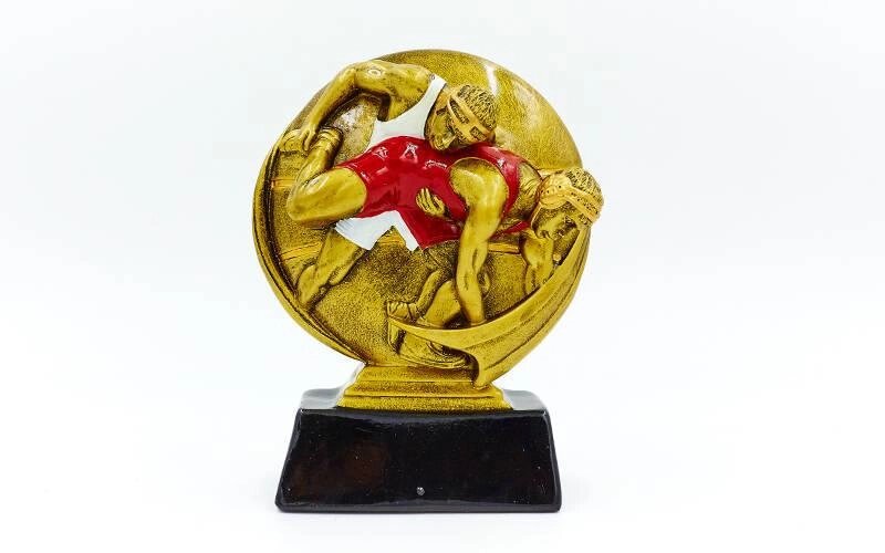 Статуетка (фігурка) нагородна спортивна Боротьба Борці C-4173-С8 (р-р 14х10,5х3,3 см) від компанії Спортивний інтернет - магазин "One Sport" - фото 1