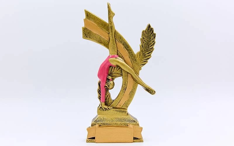 Статуетка (фігурка) нагородна спортивна Гімнастика Гімнастка HX4574-B (р-р 11х4х19 см) від компанії Спортивний інтернет - магазин "One Sport" - фото 1