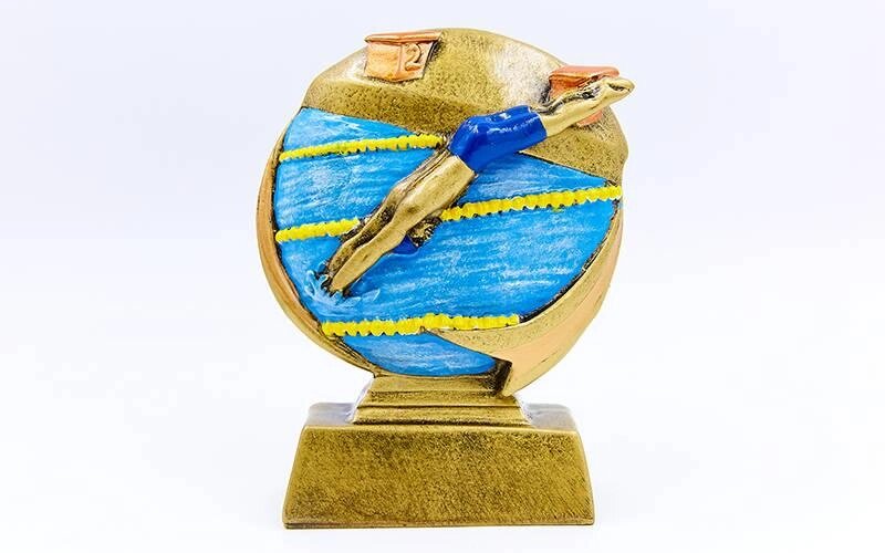 Статуетка (фігурка) нагородна спортивна Плавання Плавець HX1953-C8 (р-р 9х4х12 см) від компанії Спортивний інтернет - магазин "One Sport" - фото 1