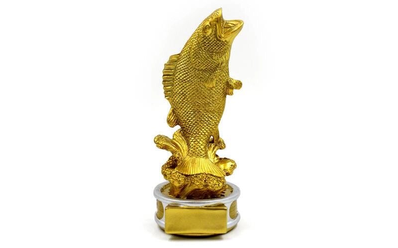 Статуетка (фігурка) нагородна спортивна Риболовля Риба золота C-2035-A5 (р-р 19х8х7, 5 см) від компанії Спортивний інтернет - магазин "One Sport" - фото 1