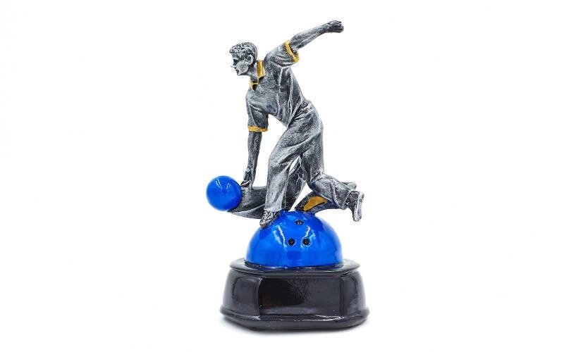Статуетка (фігурка) нагородна спортивний Боулінг Боулингист C-1987-C1 (р-р 17х9х8 см) від компанії Спортивний інтернет - магазин "One Sport" - фото 1