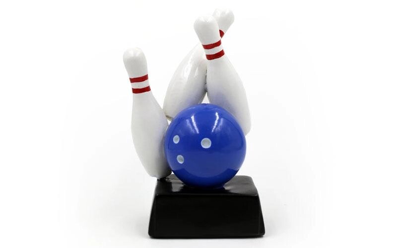 Статуетка (фігурка) нагородна спортивний Боулінг Кеглі для боулінгу C-4270-B8 (р-р 16х9х6 см) від компанії Спортивний інтернет - магазин "One Sport" - фото 1