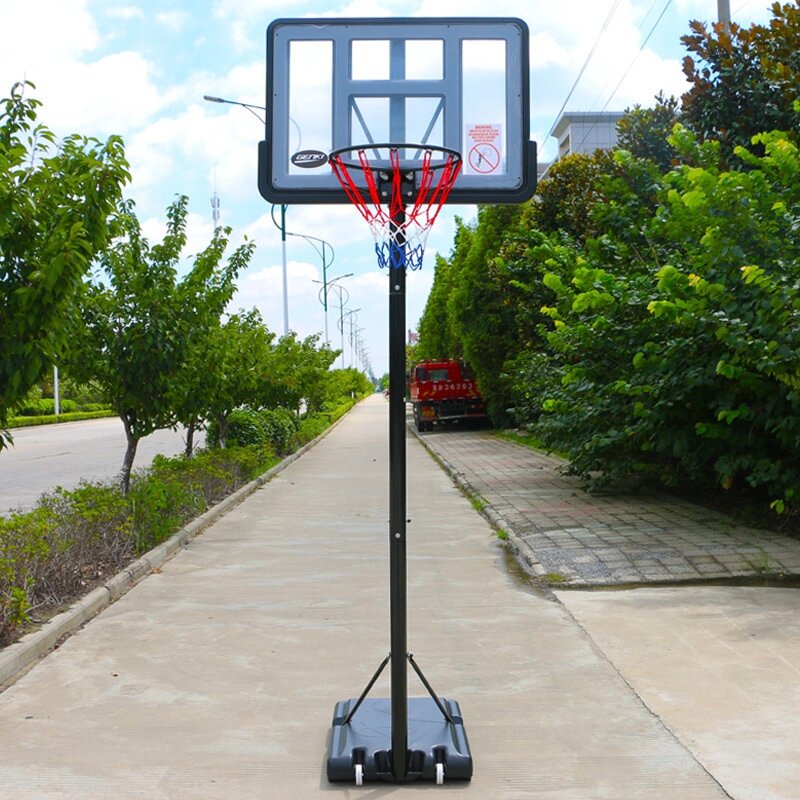 Стійка баскетбольна зі щитом (мобільна) S003-21A (щит-PC р-н см, кільце-сталь (16мм) d-45см, регул. висота від компанії Спортивний інтернет - магазин "One Sport" - фото 1