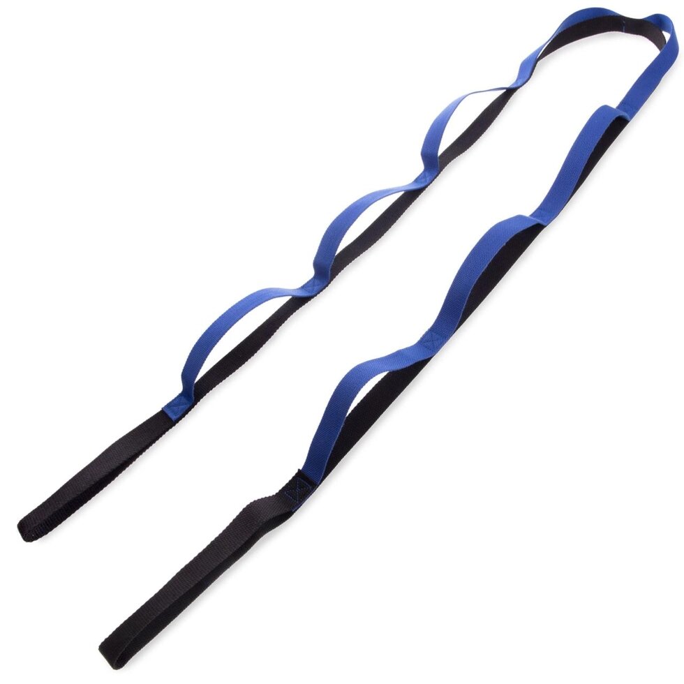Стрічка для розтяжки Zelart Stretch Strap FI-1756 8 петель кольору в асортименті від компанії Спортивний інтернет - магазин "One Sport" - фото 1