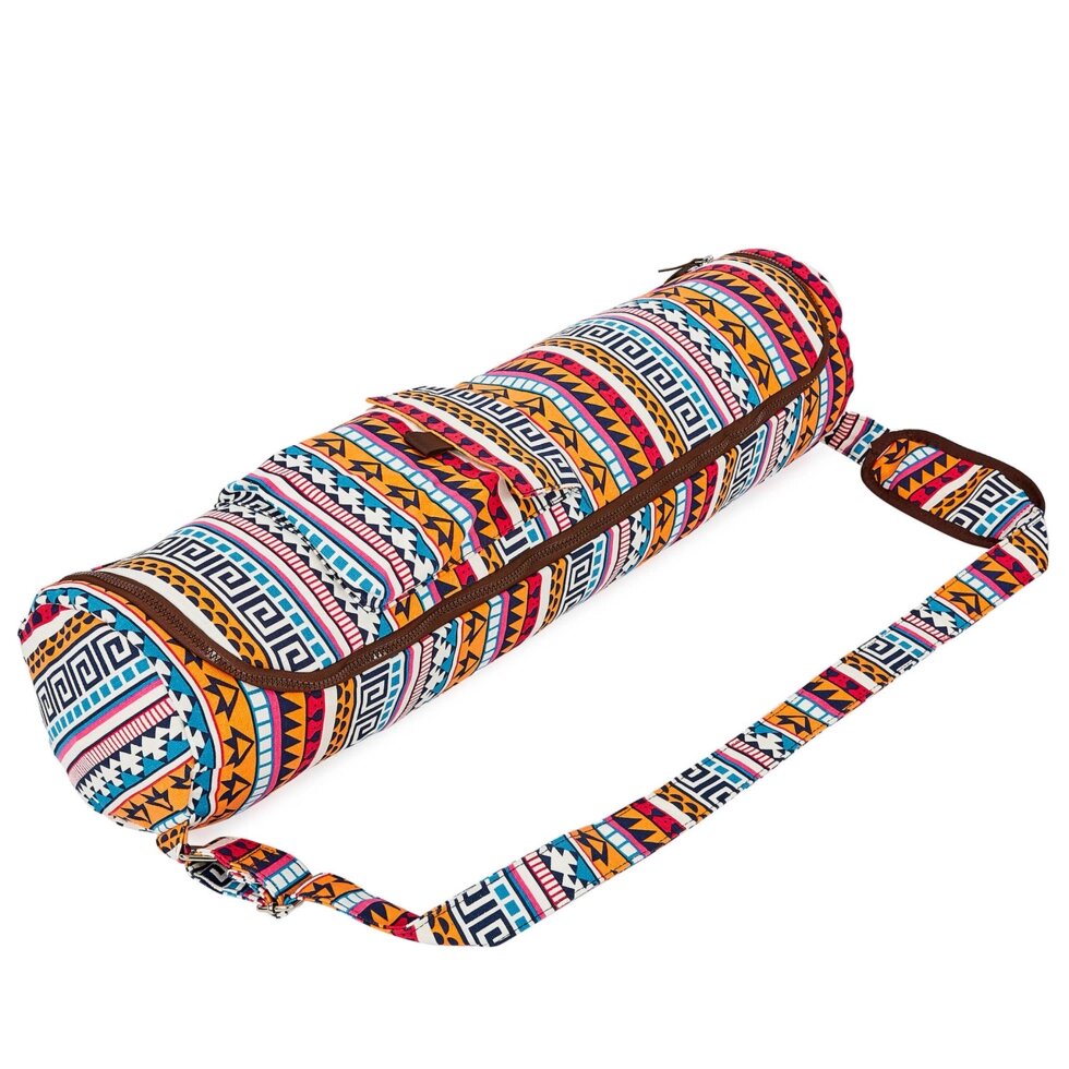 Сумка для йога килимка Yoga bag KINDFOLK FI-8362-1 (розмір 17смх72см, поліестер, бавовна, від компанії Спортивний інтернет - магазин "One Sport" - фото 1