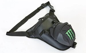 Мотосумки стегновий Monster M-4550-M (PVC, р-р 31х27х9+8см, чорний)