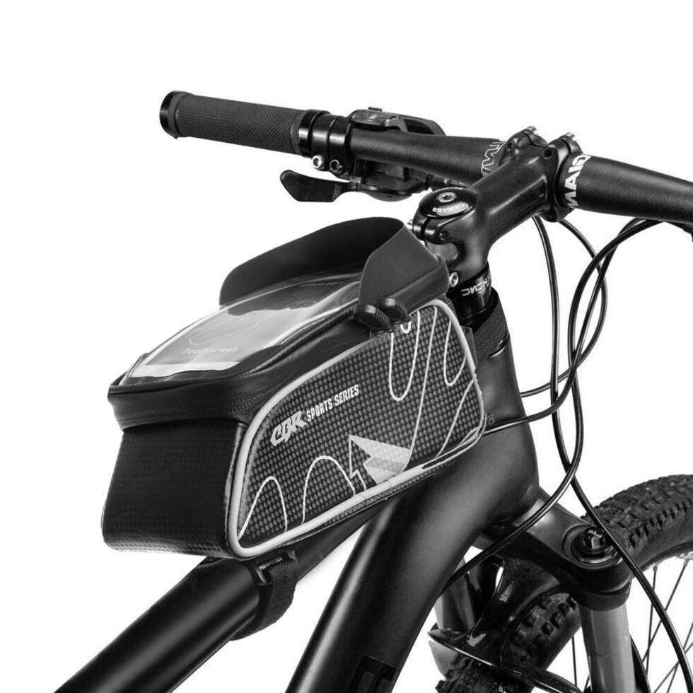 Сумка на раму велосипеда B830L (PL, р-р 20х9х21см, чорний) від компанії Спортивний інтернет - магазин "One Sport" - фото 1