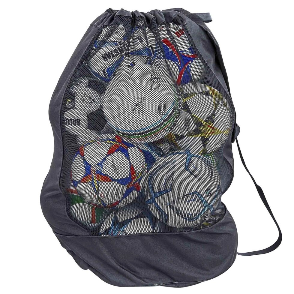 Сумка-рюкзак на 20 м'ячів З-4894-1 (поліестер, р-р 85х50х45см, чорний) від компанії Спортивний інтернет - магазин "One Sport" - фото 1