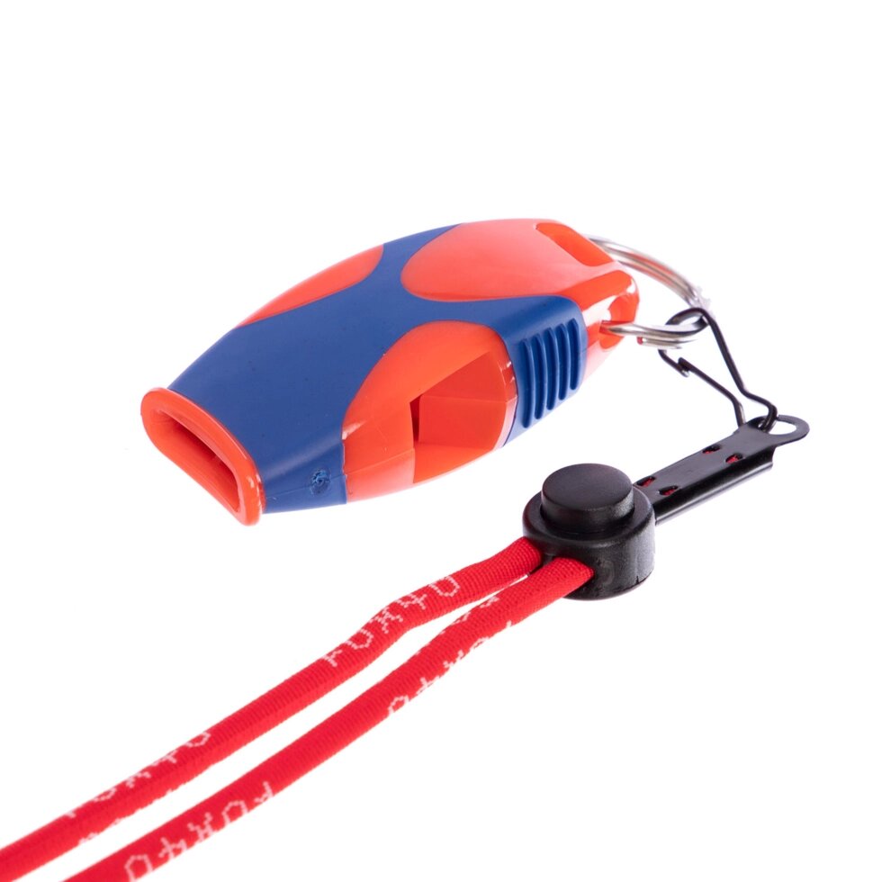 Свисток суддівський пластиковий FOX40-SHARX-SAFETY (120dB, на шнурі, кольори в асортименті) від компанії Спортивний інтернет - магазин "One Sport" - фото 1