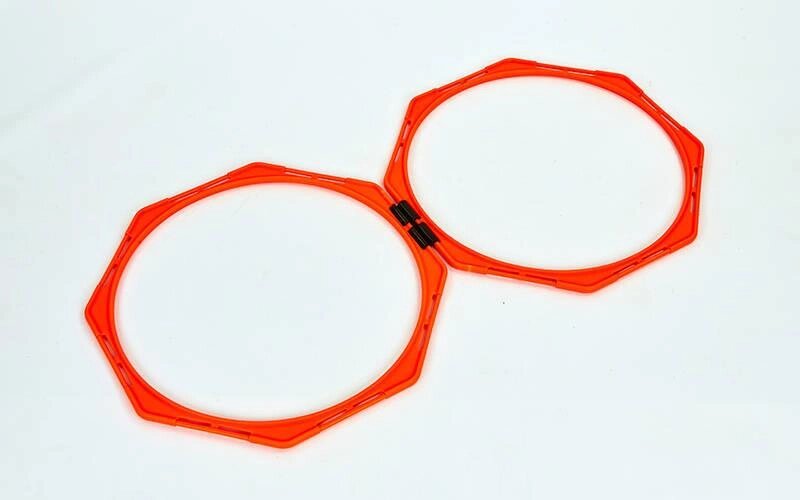 Тренувальна підлогова сітка (соти 2шт + кріплення) Agility Grid C-5676 (пластик, оранжевий) від компанії Спортивний інтернет - магазин "One Sport" - фото 1