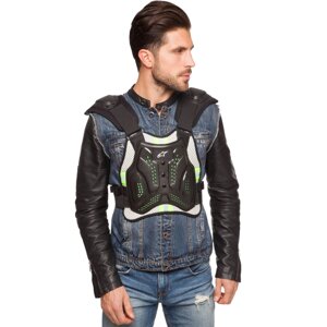 Жилет захисний для мотоцикліста Zelart Alpinestars MS-5542 M-XL чорний