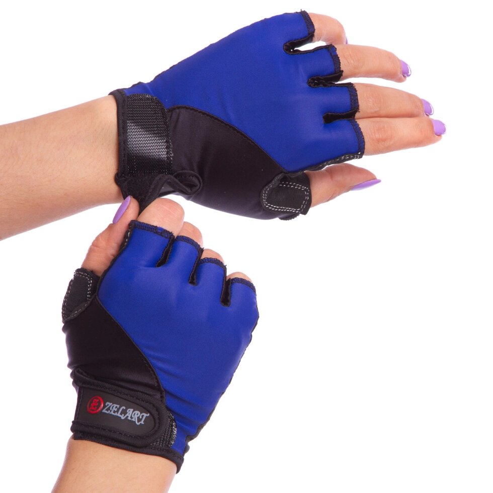 Жіночі фітнес -рукавички Zelart BC-3787 XS-M колір у асортименті від компанії Спортивний інтернет - магазин "One Sport" - фото 1