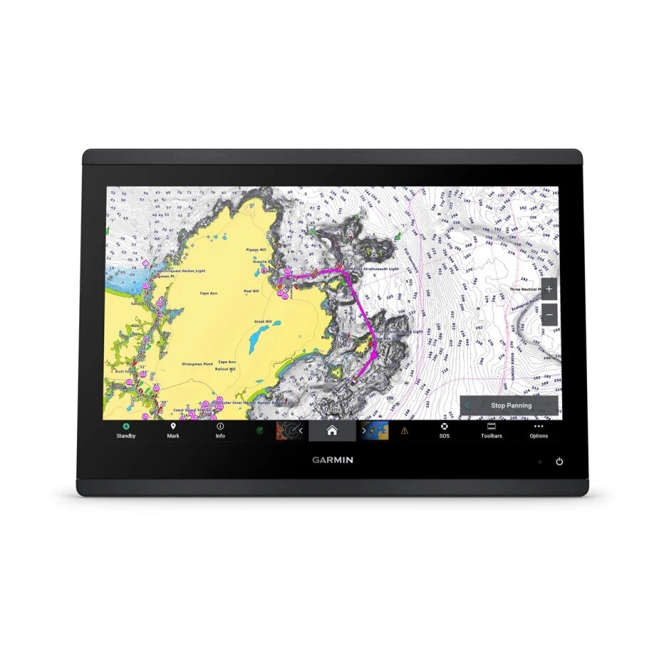Ехолот-картплотер Garmin GPSMAP 1643xsv з датчиками SideVü, ClearVü, CHIRP і картою NAVIONICS+ від компанії Garmin - фото 1